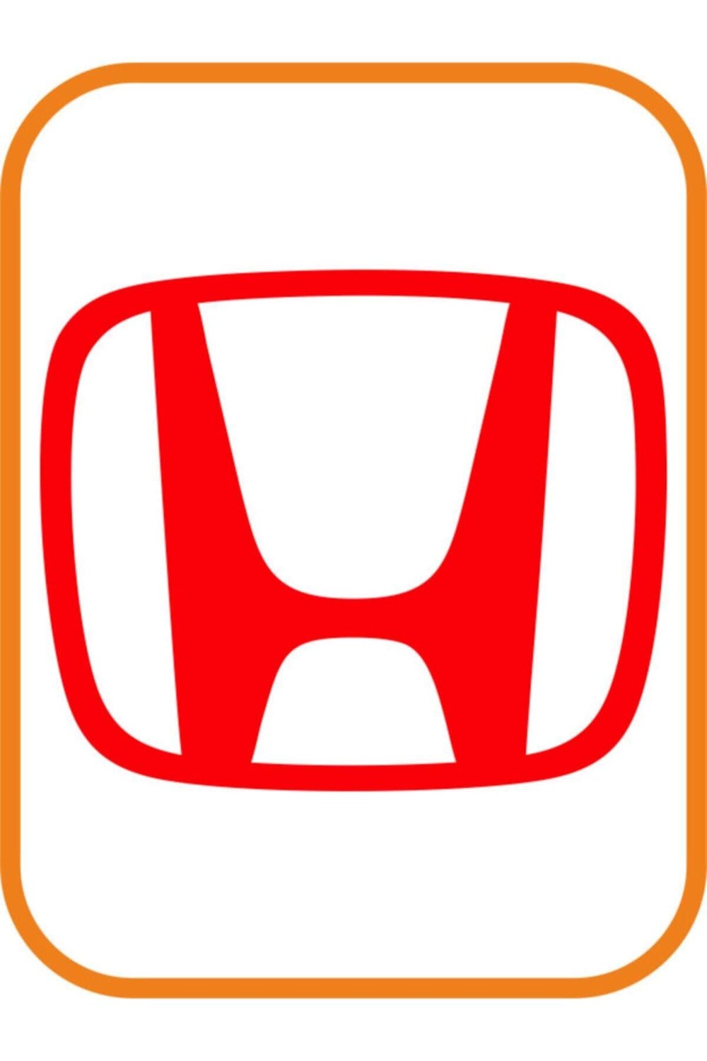 Honda Sunroof Cam Oto özel yeni sticker Kırmızı 40*30 Cm
