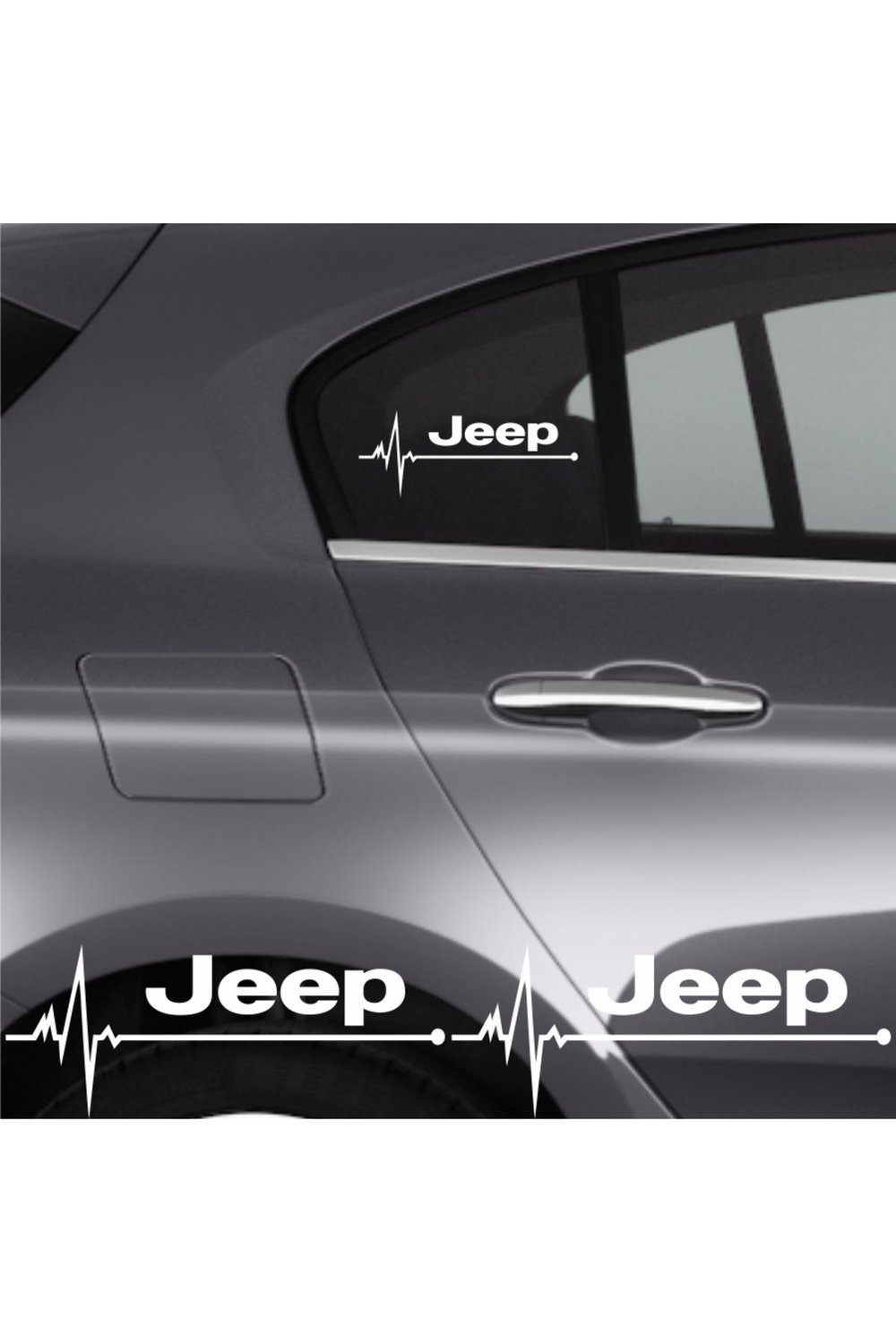 Jeep Cj İçin şık tasarım karbon sticker seti Aksesuar Oto Ritim özel yeni sticker 2 Adet 20*9 Cm