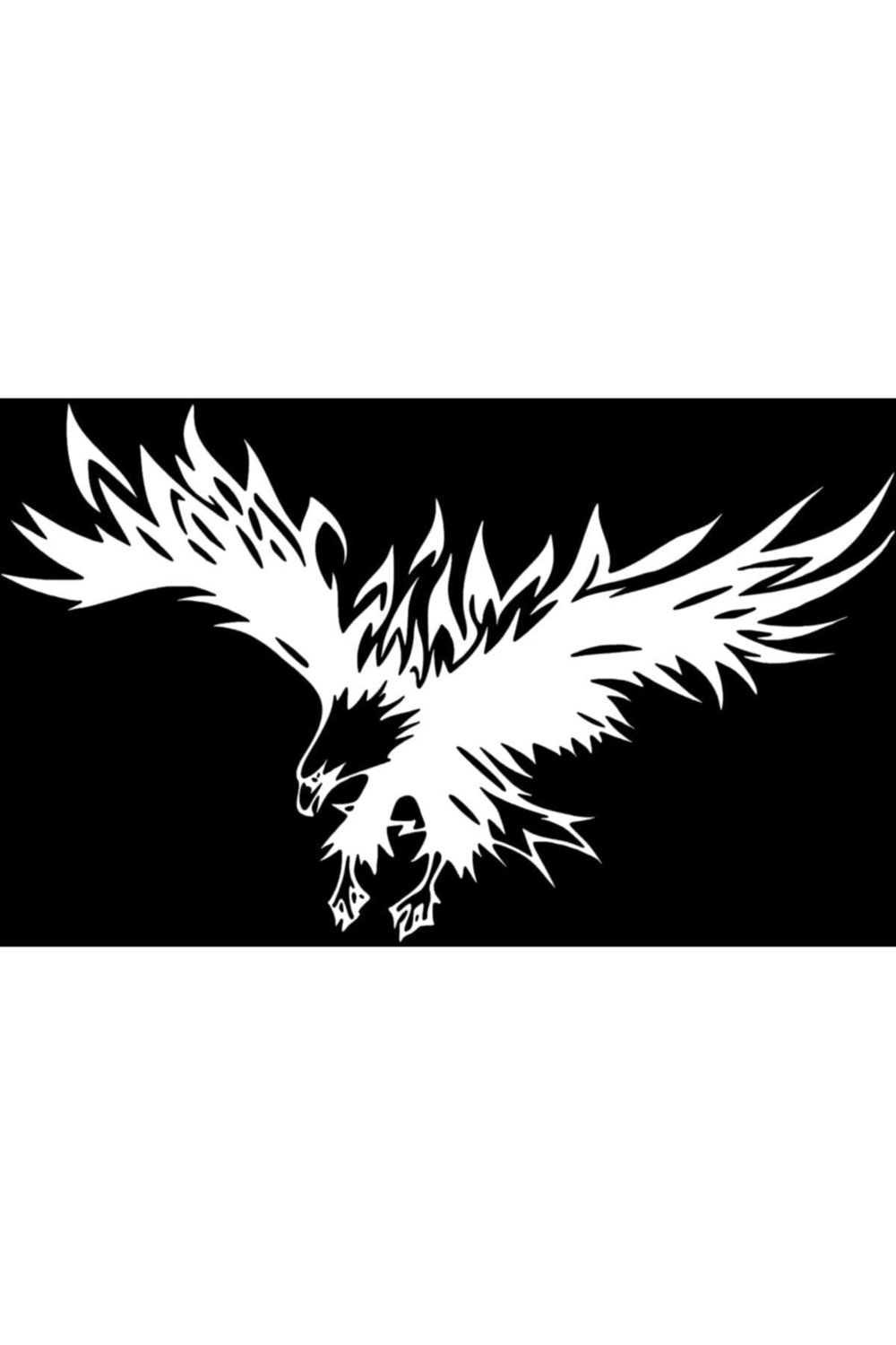 Kartal Tasarım Oto Kaput özel yeni sticker Beyaz 50*80 Cm
