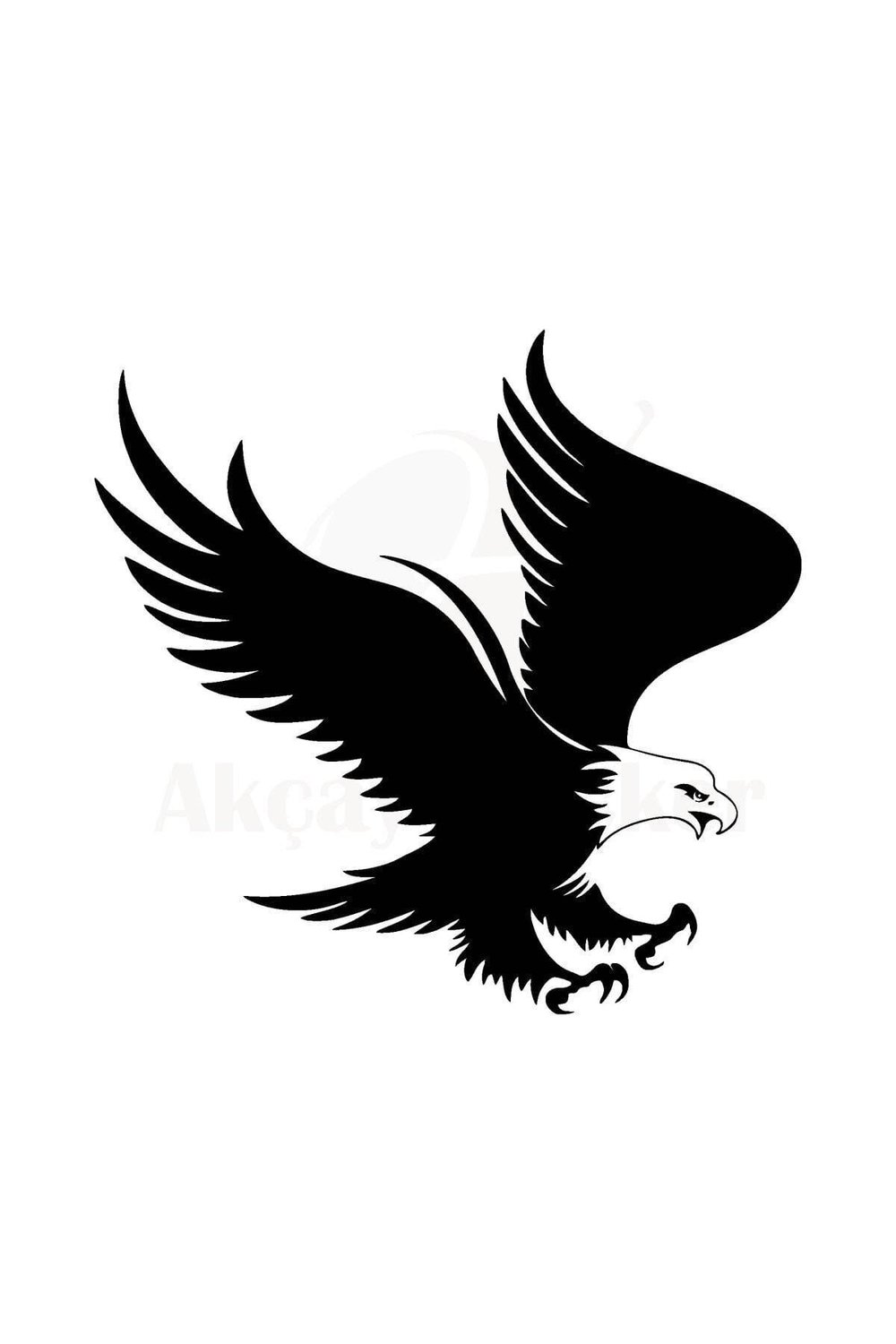 Kartal Tasarım Oto özel yeni sticker Siyah 30*30 Cm