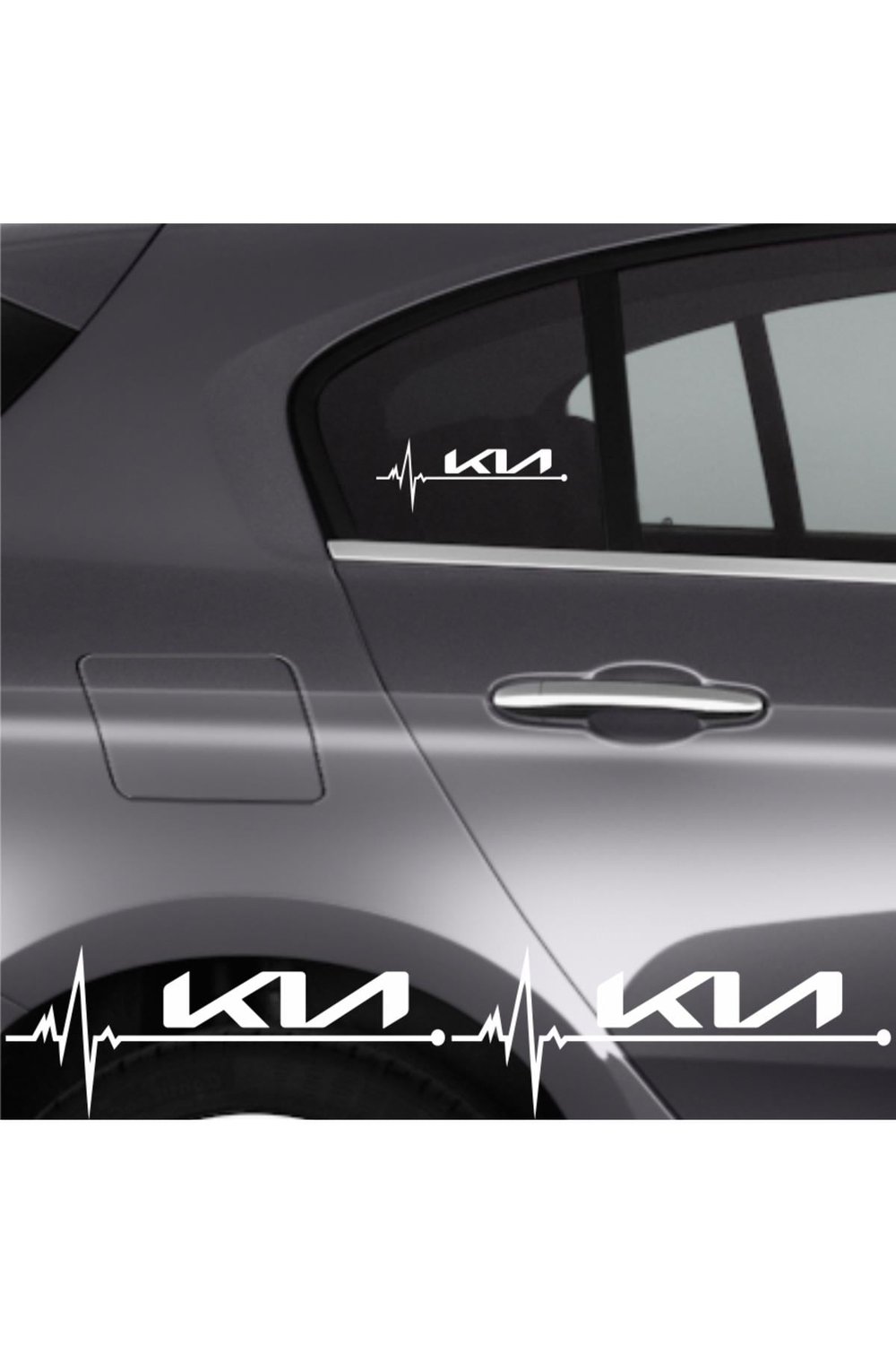 Kia İçin şık tasarım karbon sticker seti Aksesuar Oto Ritim özel yeni sticker 2 Adet 20*9 Cm
