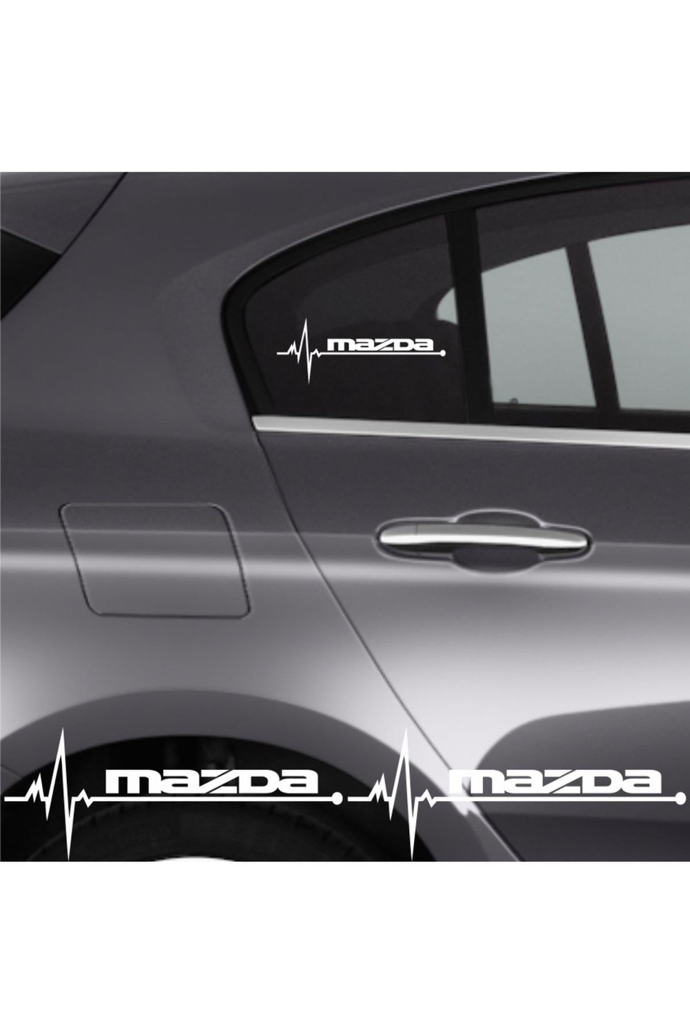 Mazda 323 İçin şık tasarım karbon sticker seti Aksesuar Oto Ritim özel yeni sticker 2 Adet 20*9 Cm
