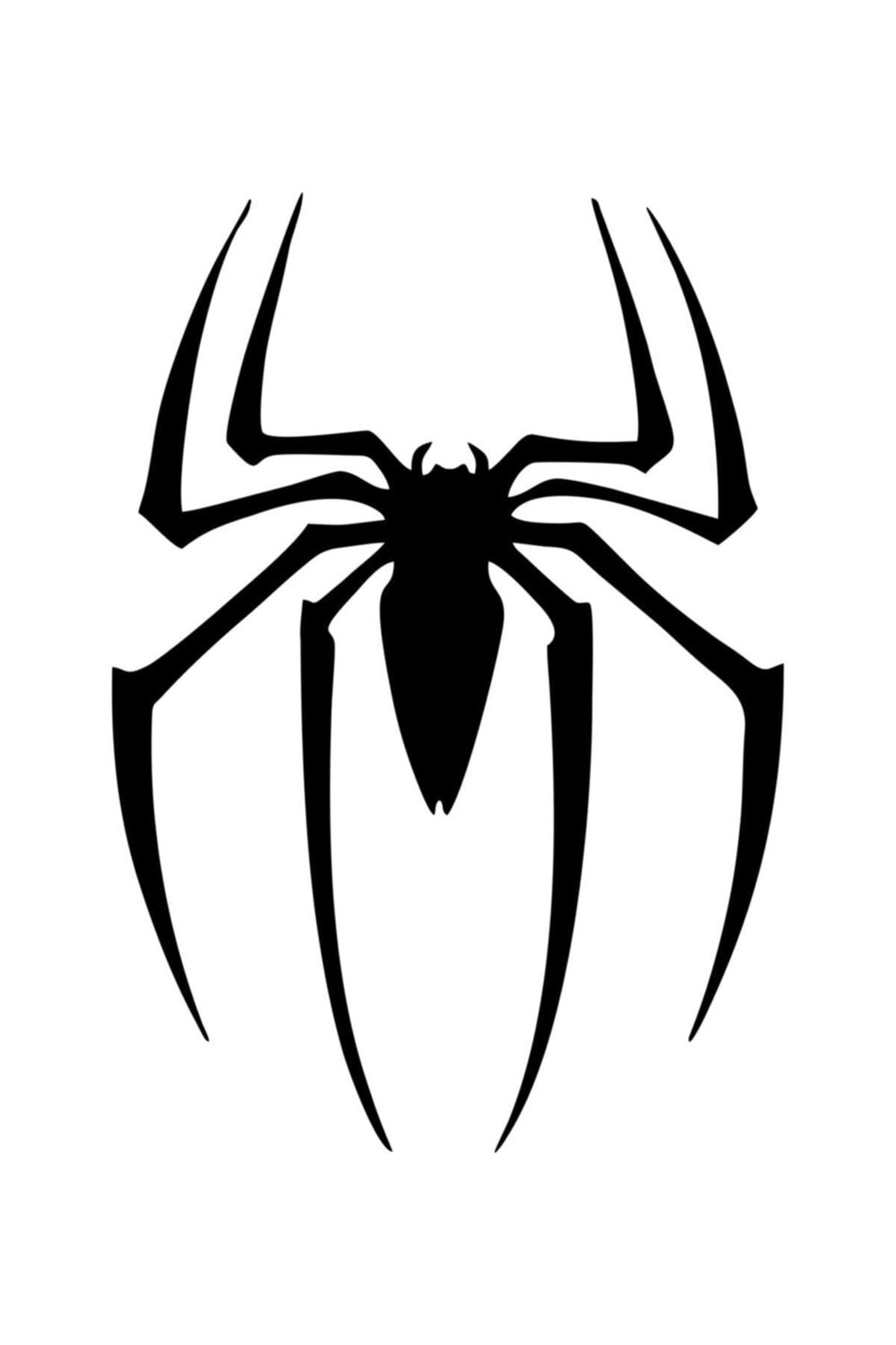 Örümcek Spider Oto Cam özel yeni sticker Siyah 25*18 Cm