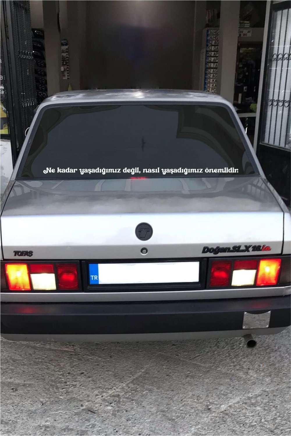 Oto Cam Yazı Sözleri Ticari-Servis-Dolmuş-Panelvan Uzun özel yeni sticker Model 16