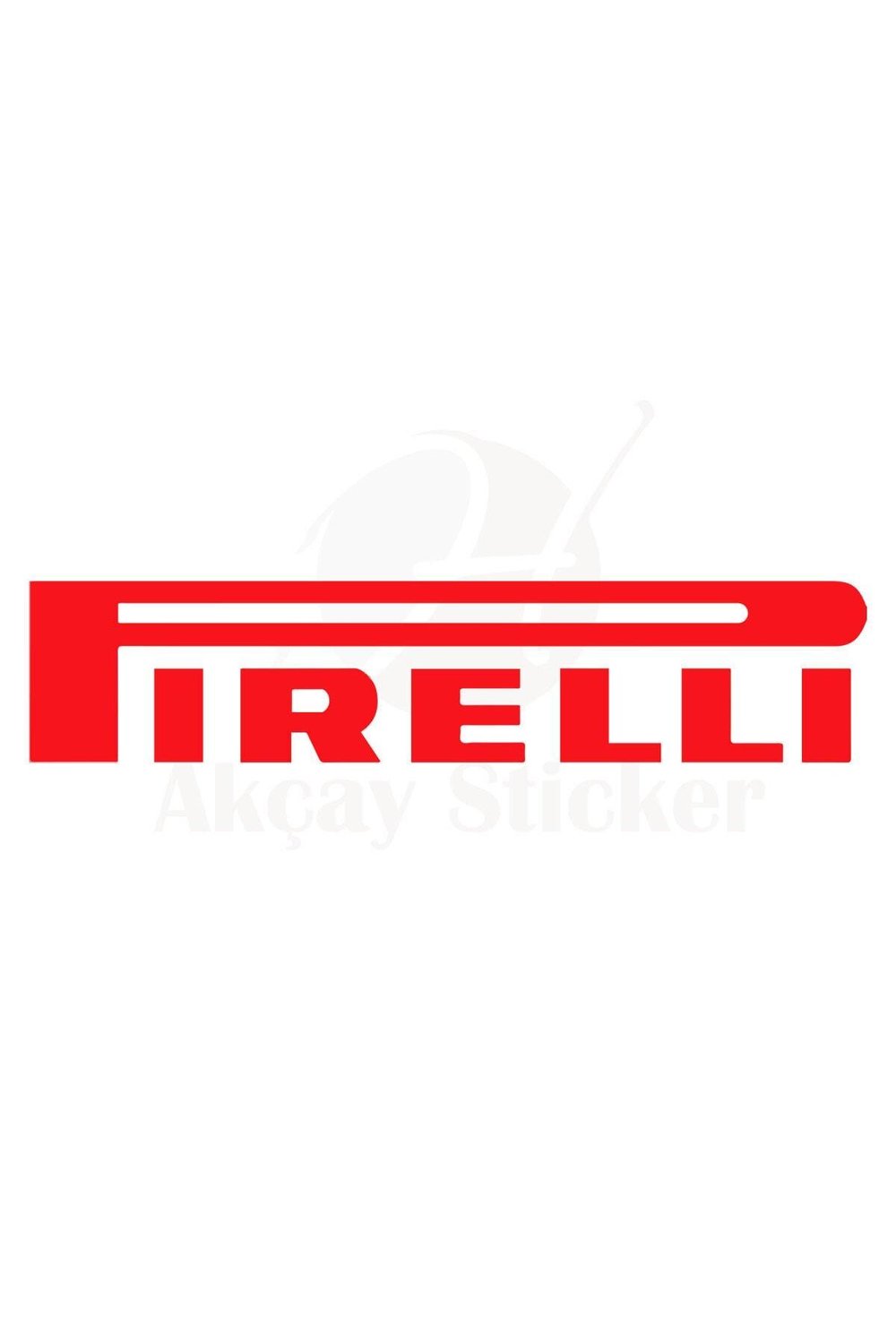 Pirelli Oto özel yeni sticker Kırmızı 2 Adet 30*4 Cm