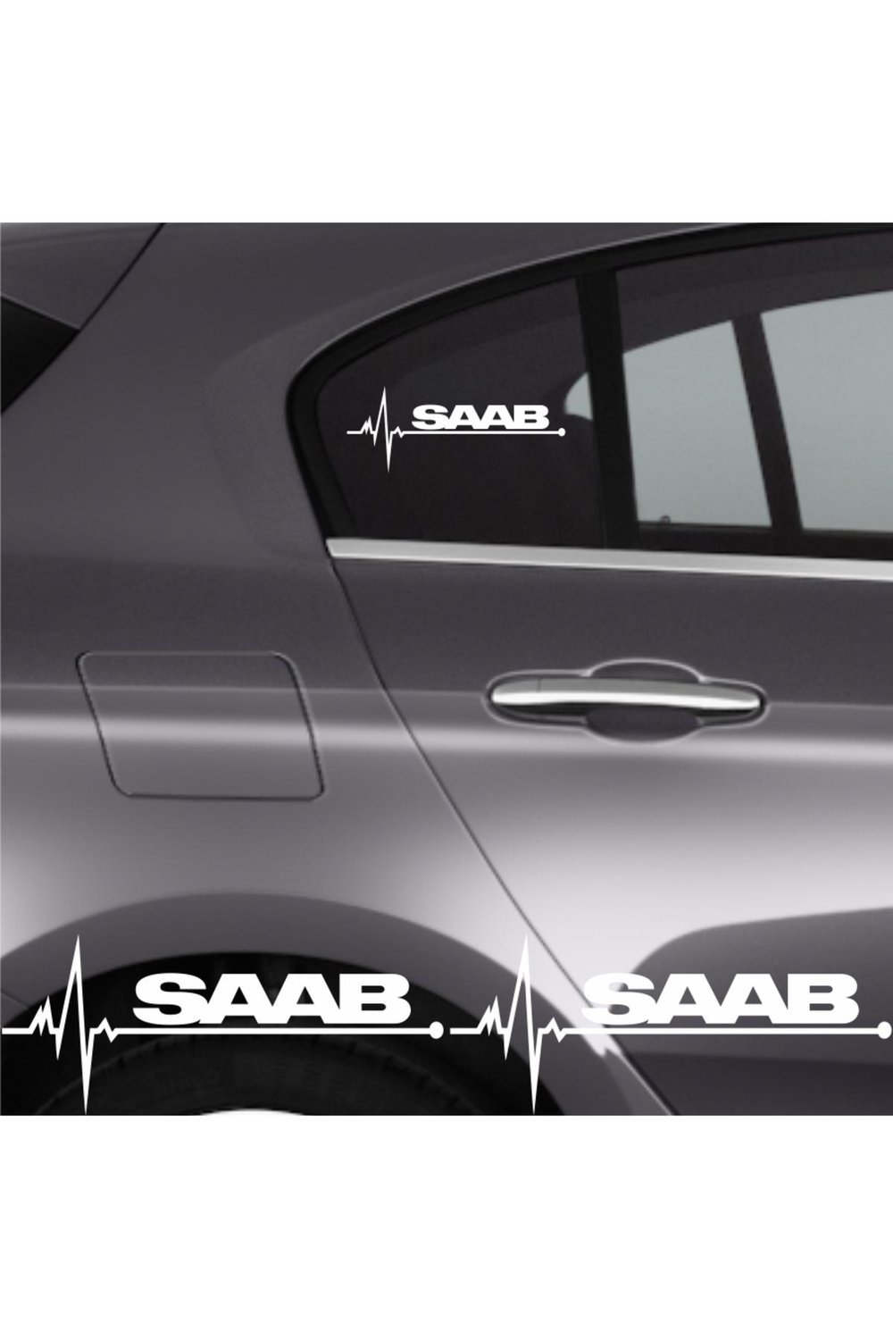 Saab 9-5 Ritim Oto özel yeni sticker (2 Adet)