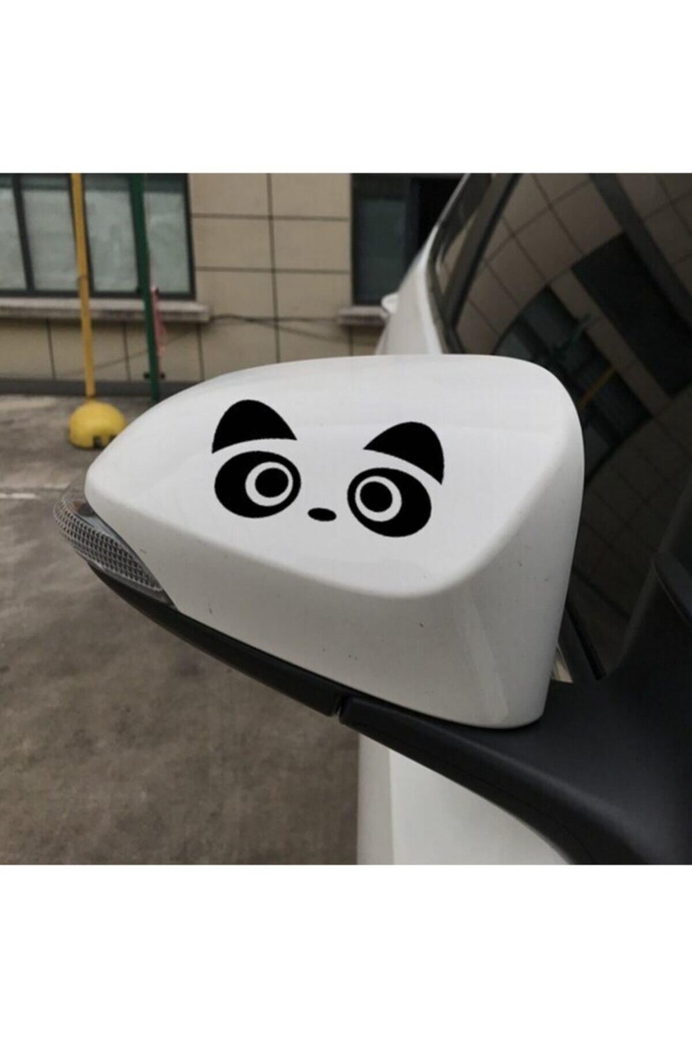 Sevimli Panda Yüz Tasarımi Su Geçirmez Çıkarılabilir Oto özel yeni sticker 4 Adet 27*12 Cm
