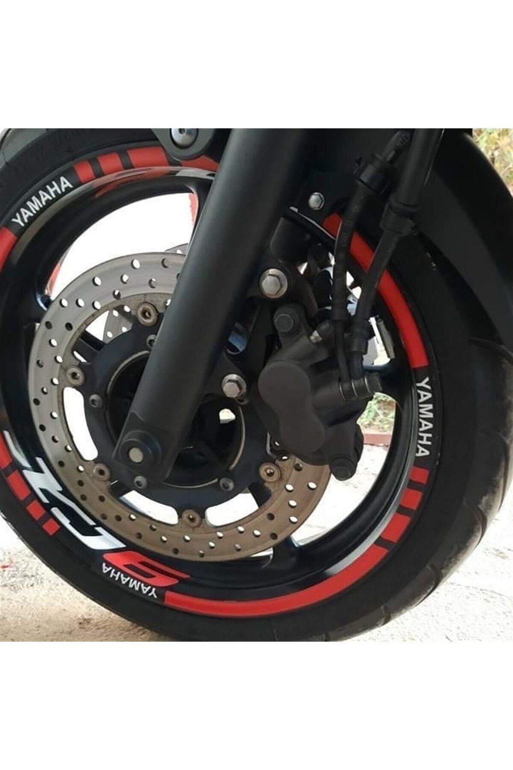 Şık Tasarım motosiklet Jant Şeridi Oracal Akrapoviç R25 Sağ-Sol/Ön-Arka