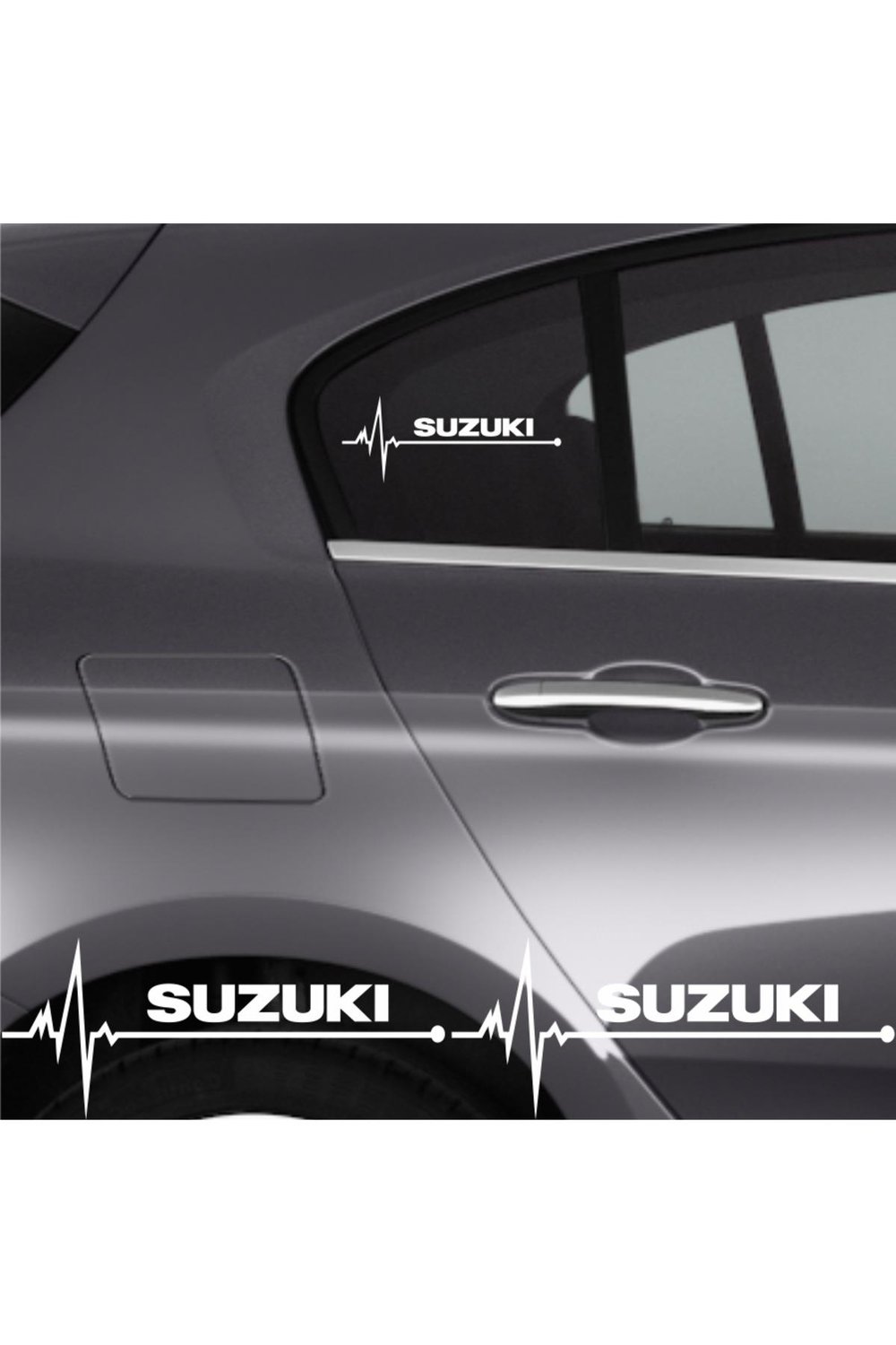 Suzuki Alto İçin şık tasarım karbon sticker seti Aksesuar Oto Ritim özel yeni sticker 2 Adet 20*9 Cm