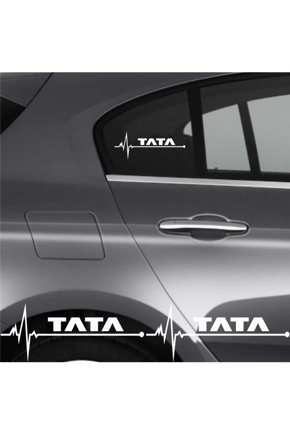 Tata Vista İçin şık tasarım karbon sticker seti Aksesuar Oto Ritim özel yeni sticker 2 Adet 20*9 Cm