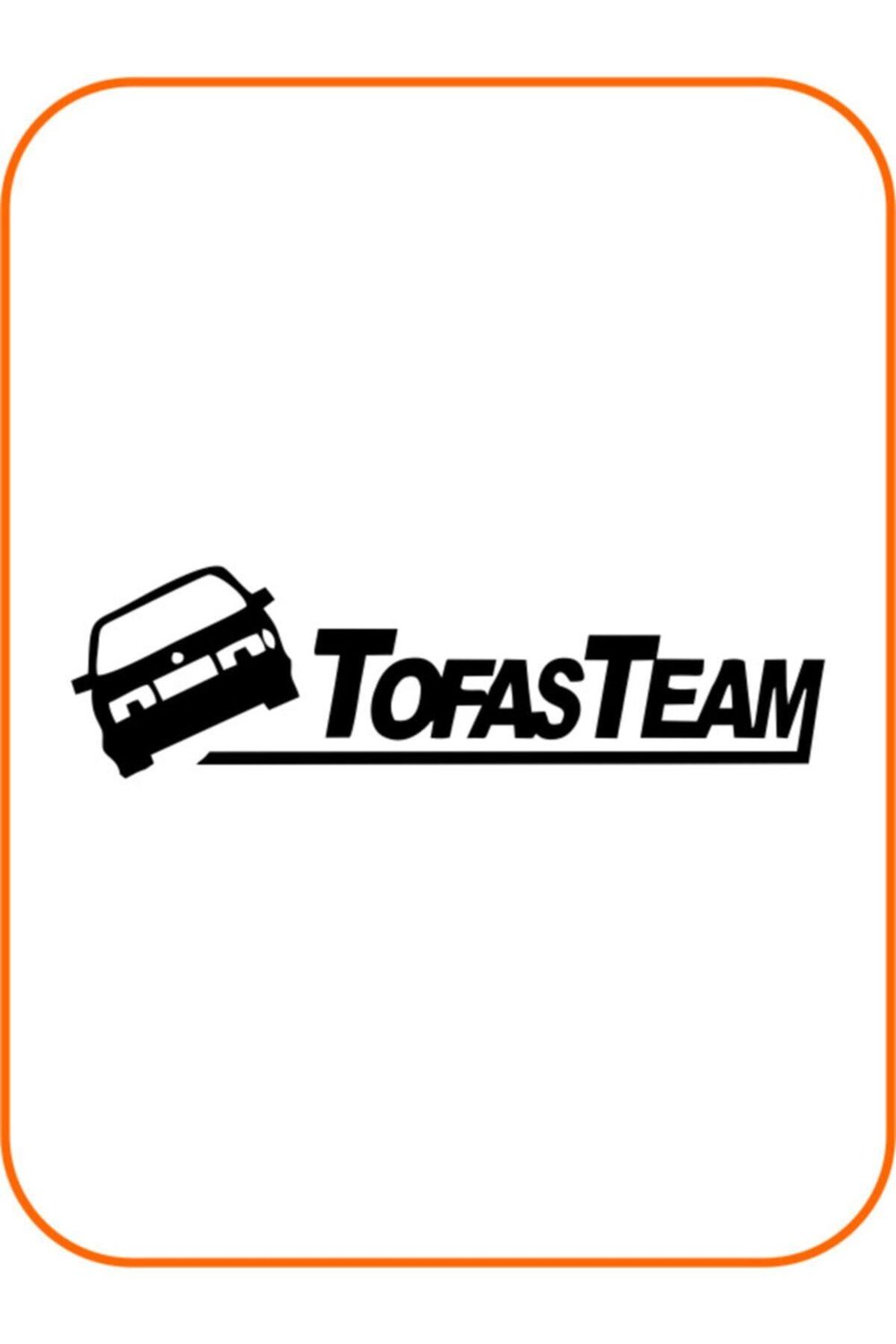 Tofaş Oto özel yeni sticker Siyah 40*10 Cm