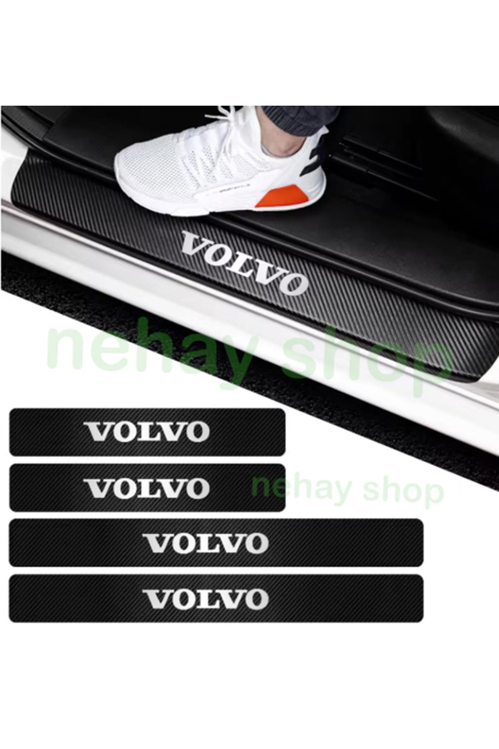 Volvo C70 İçin ŞIK TASARIM Oto Kapı eşikleri Sticker Karbon 4 Adet