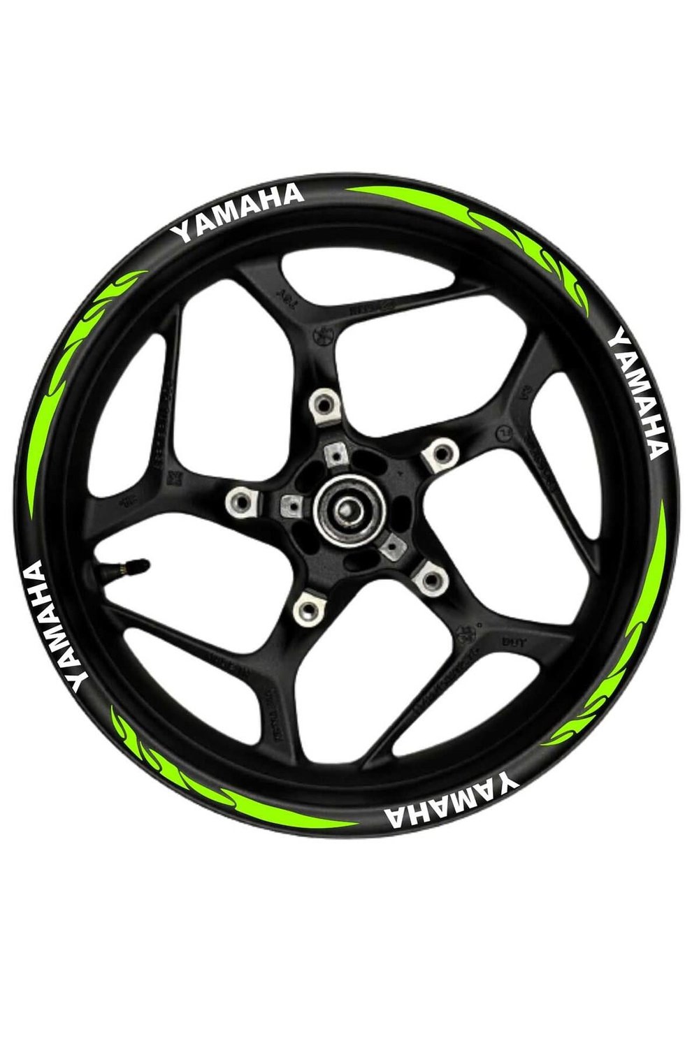 Yamaha Beyaz yazılı beyaz pençe şeritli