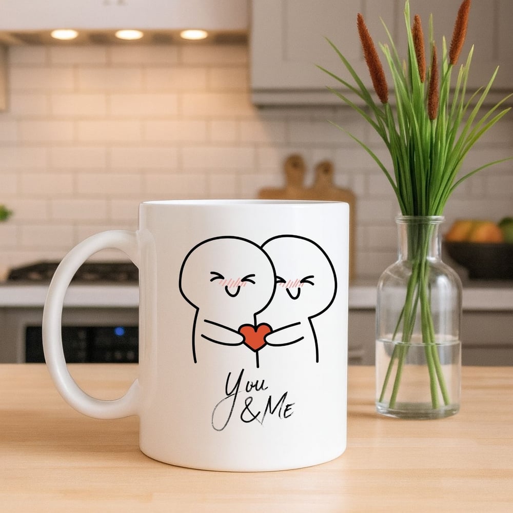 You & Me – Minimalist Tasarım Porselen Kupa