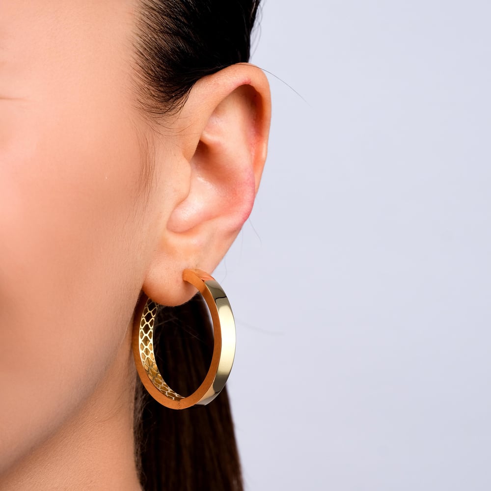 14 Ayar 35mm Halka Küpe