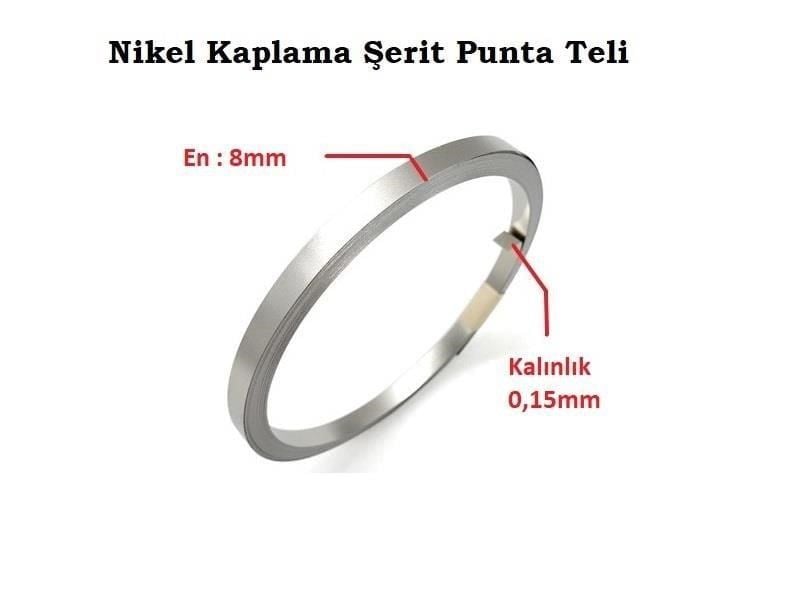 0,15x8mm Nikel Kaplı Punta Teli - 1 Kg