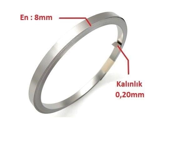0,20x8mm Nikel Kaplı Punta Teli - 5 metre