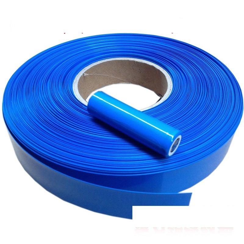 30mm Mavi Batarya Kaplama Shrink 18650 Pile Uygun Isıyla Daralan PVC Makaron