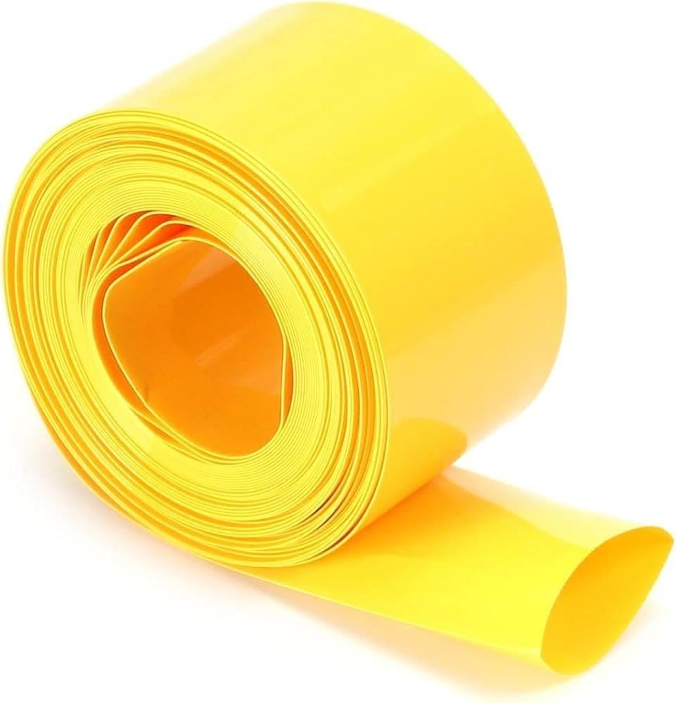 70mm Sarı Batarya Kaplama Shrink Isıyla Daralan PVC Makaron