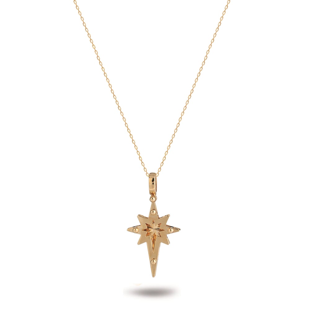 3D Kutupyıldızı Charm Kolye
