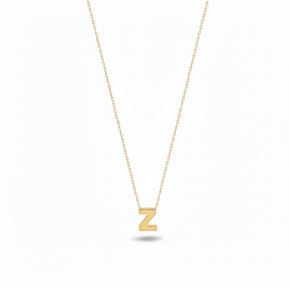 Minimalist Harf Kolye