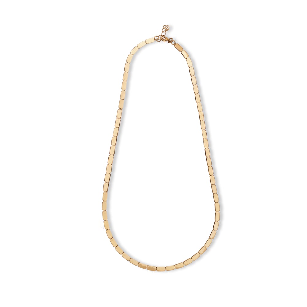 Oval Dikdörtgen Zincir Kolye