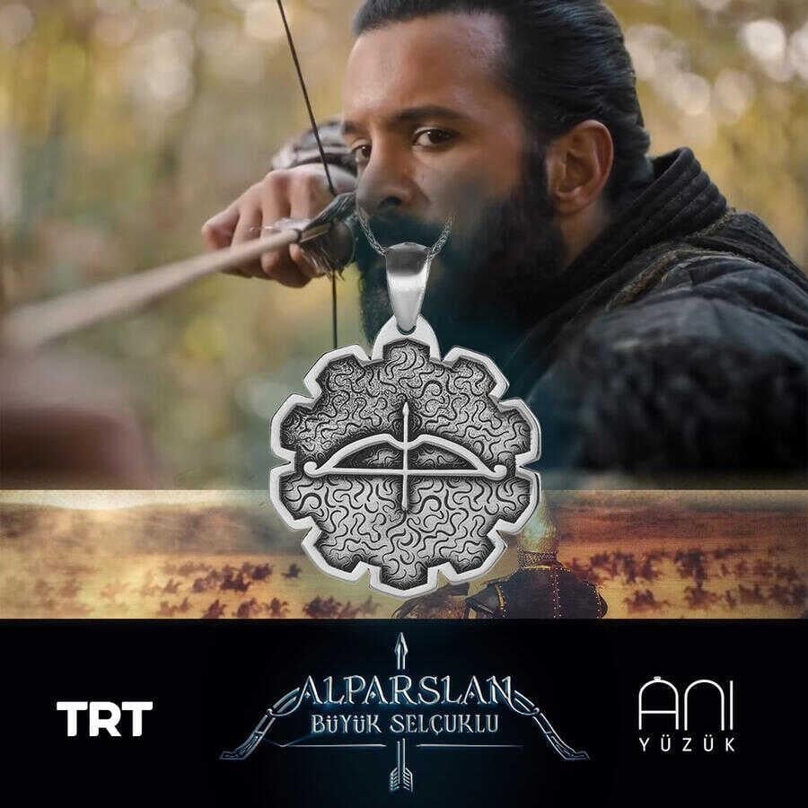 Kemankeş Tozkoparan Gümüş Kolye - Ok Yay