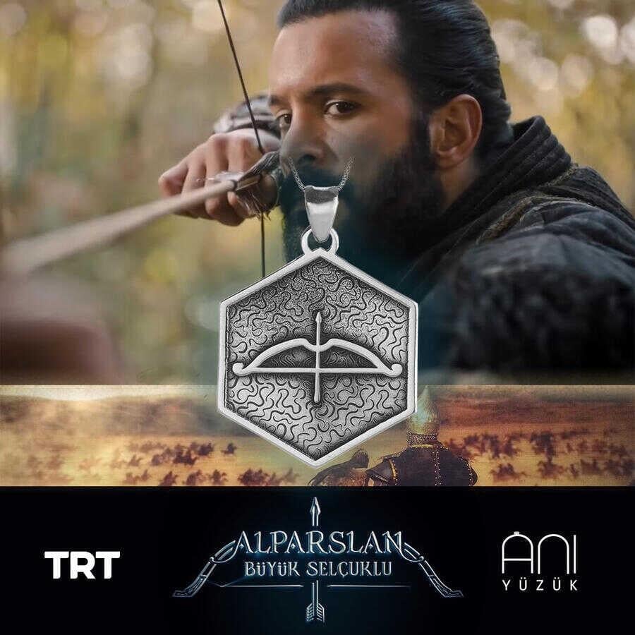 Kemankeş Tozkoparan Köşeli Tasarım Ok Yay Gümüş