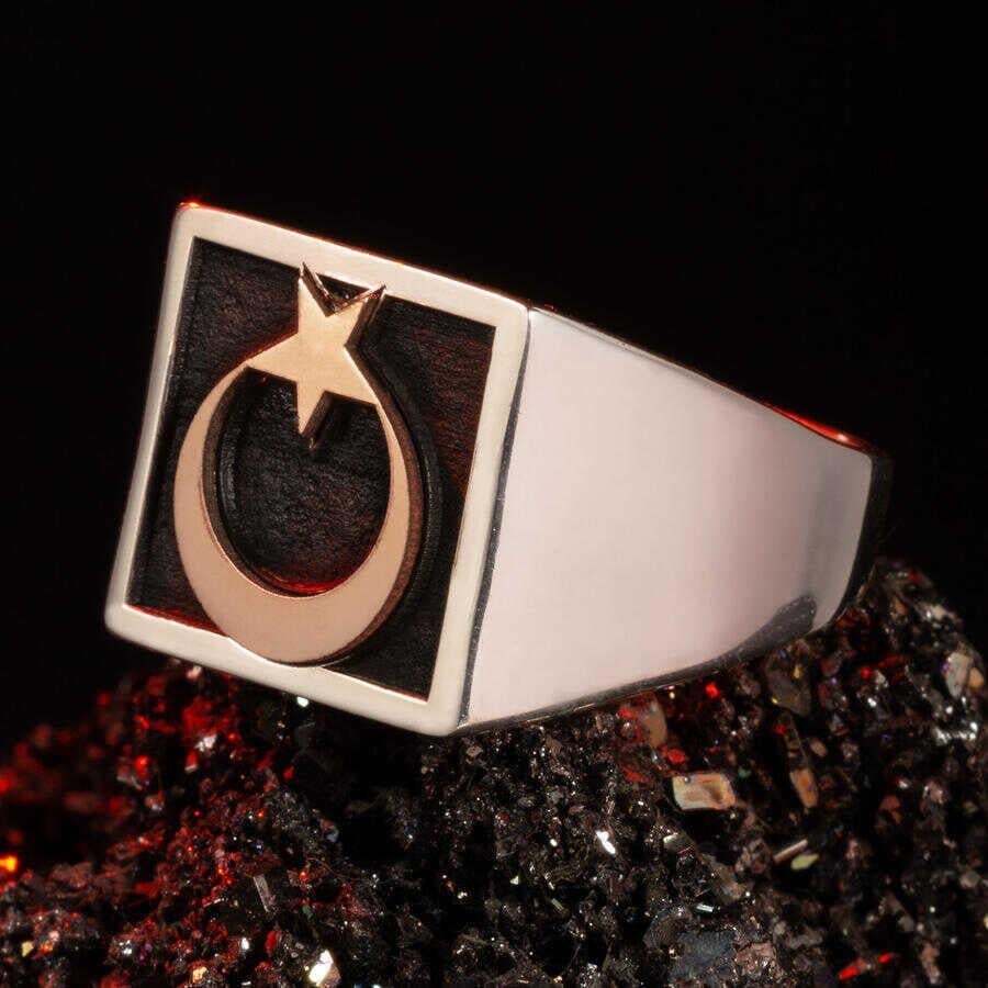 Teşkilat Ay Yıldızlı Erkek Yüzük - Üçüncü Sezon