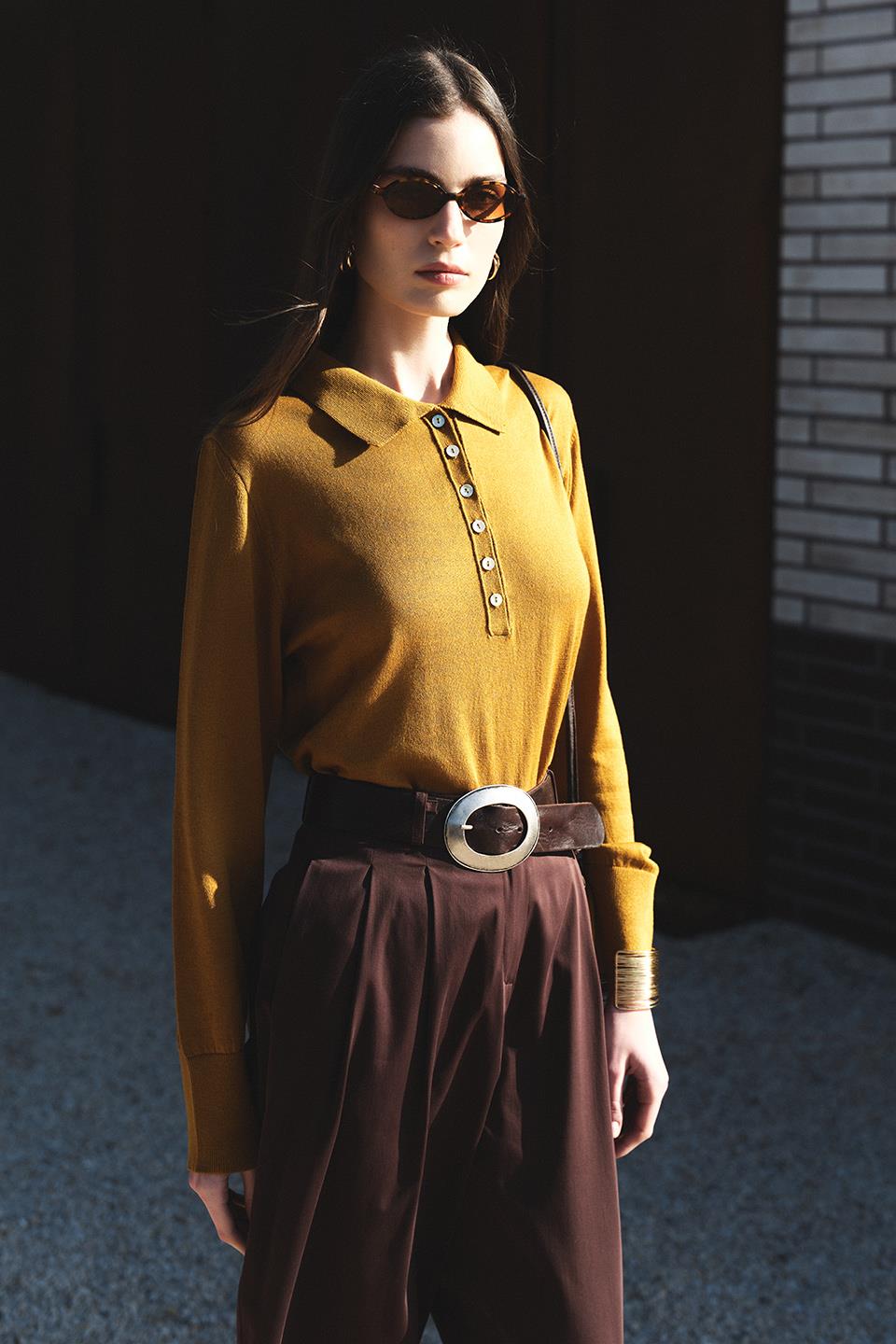 Hardal Clara Polo Yaka Kazak