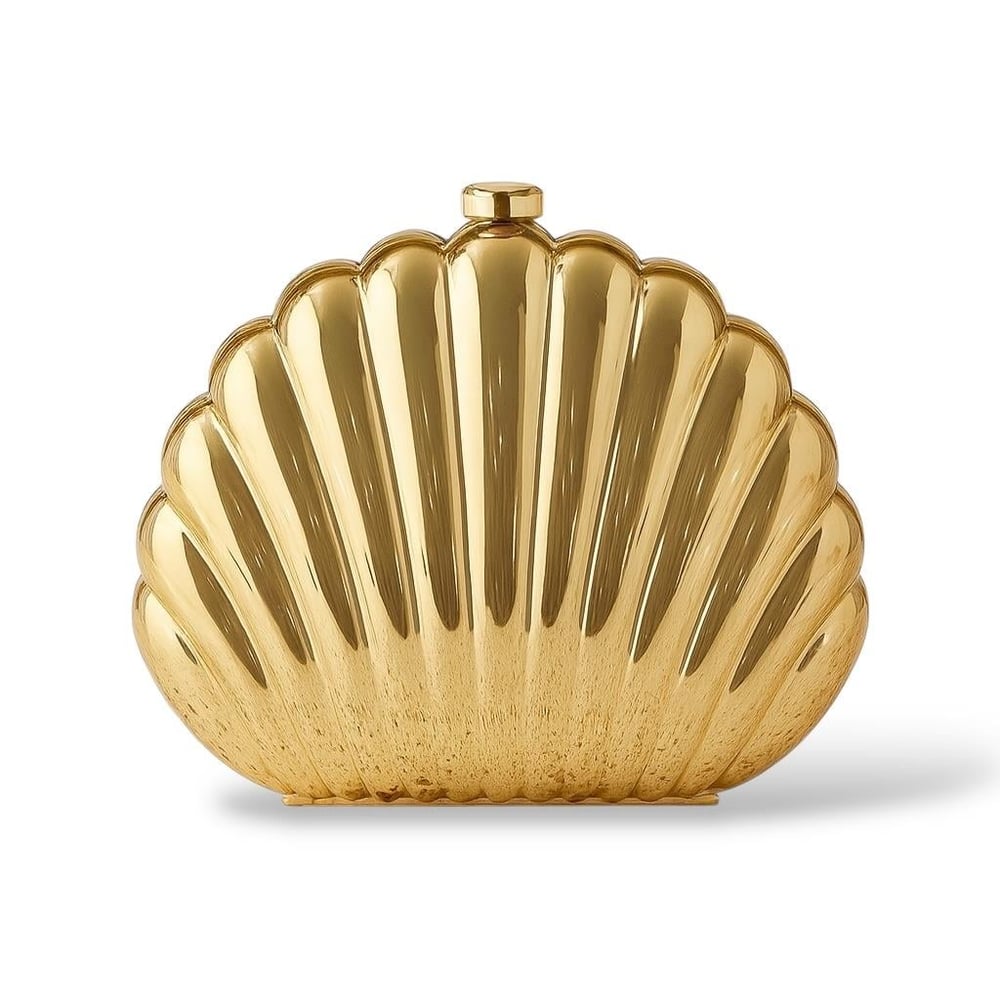  İstiridye Gold Plaka Çanta
