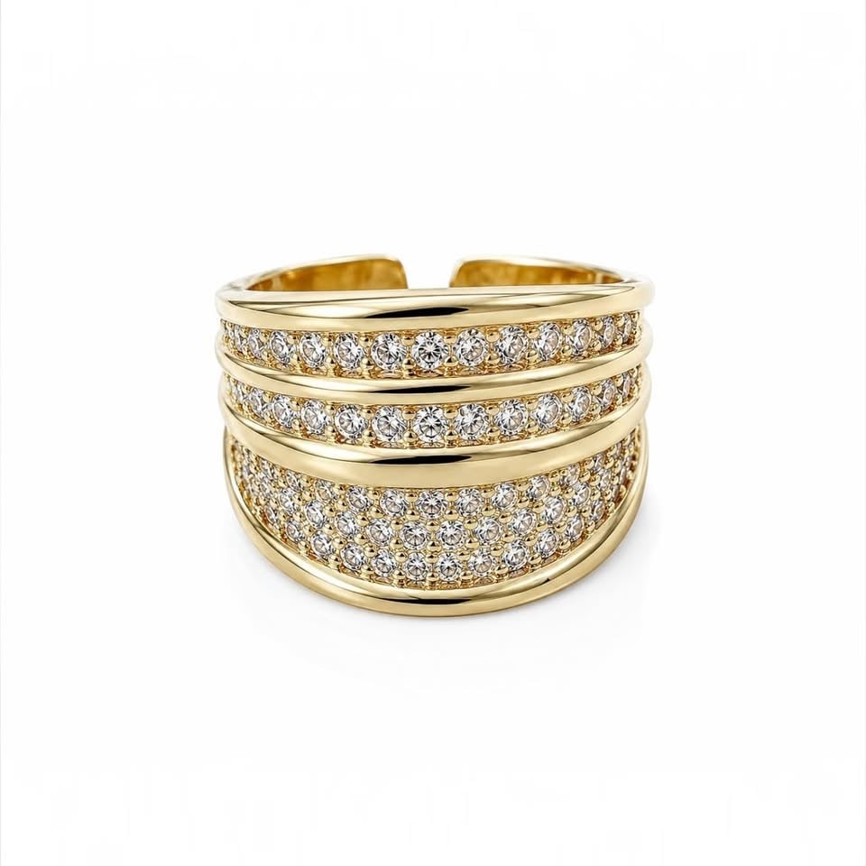 14K Gold Ayarlanabilir VIP Yüzük