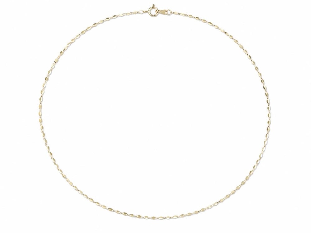 14k Gold  Tek Taşlı İkili Kolye