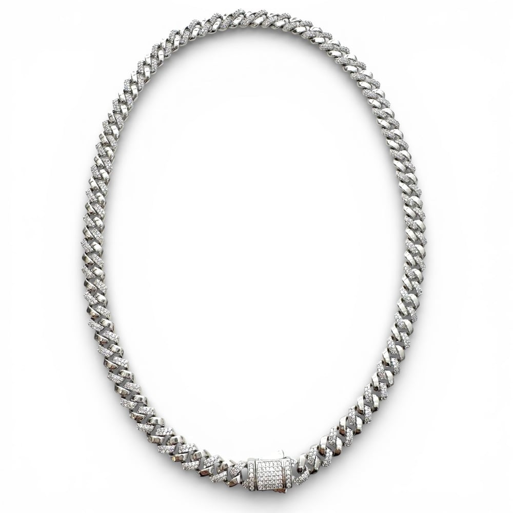 8mm Silver Gurmet Zincir Kolye