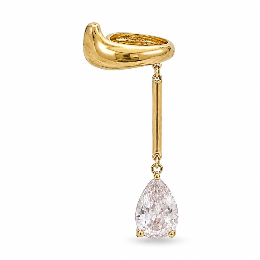 Damla Taşlı Ear Cuff