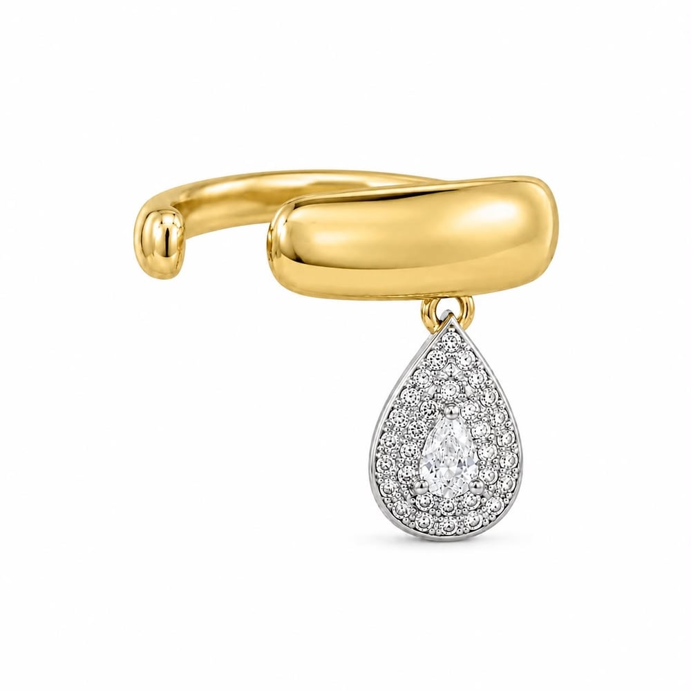 Damla Taşlı Ear Cuff