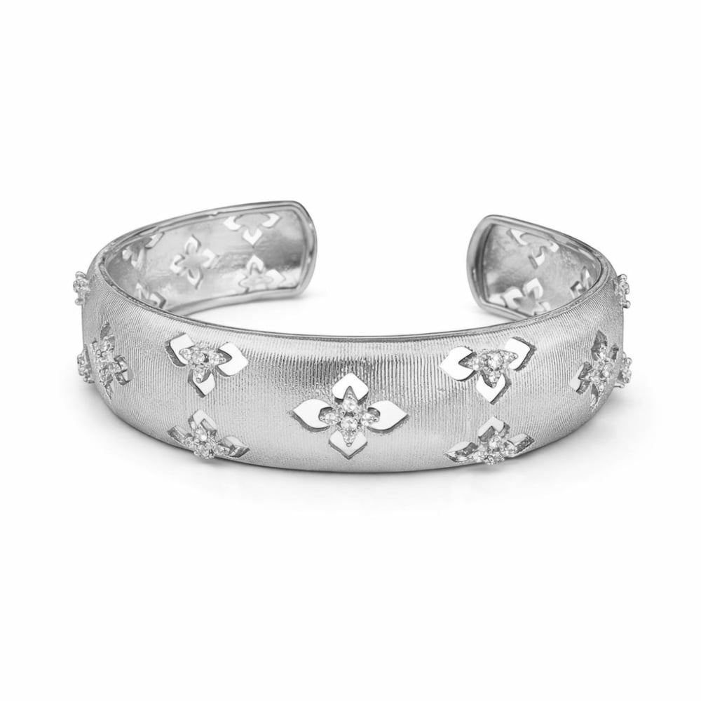 El İşçilikli Altın Kaplama İthal Cuff Bilezik