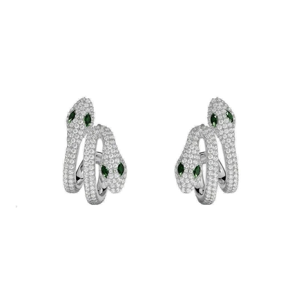 Emerald Serpent Küpe