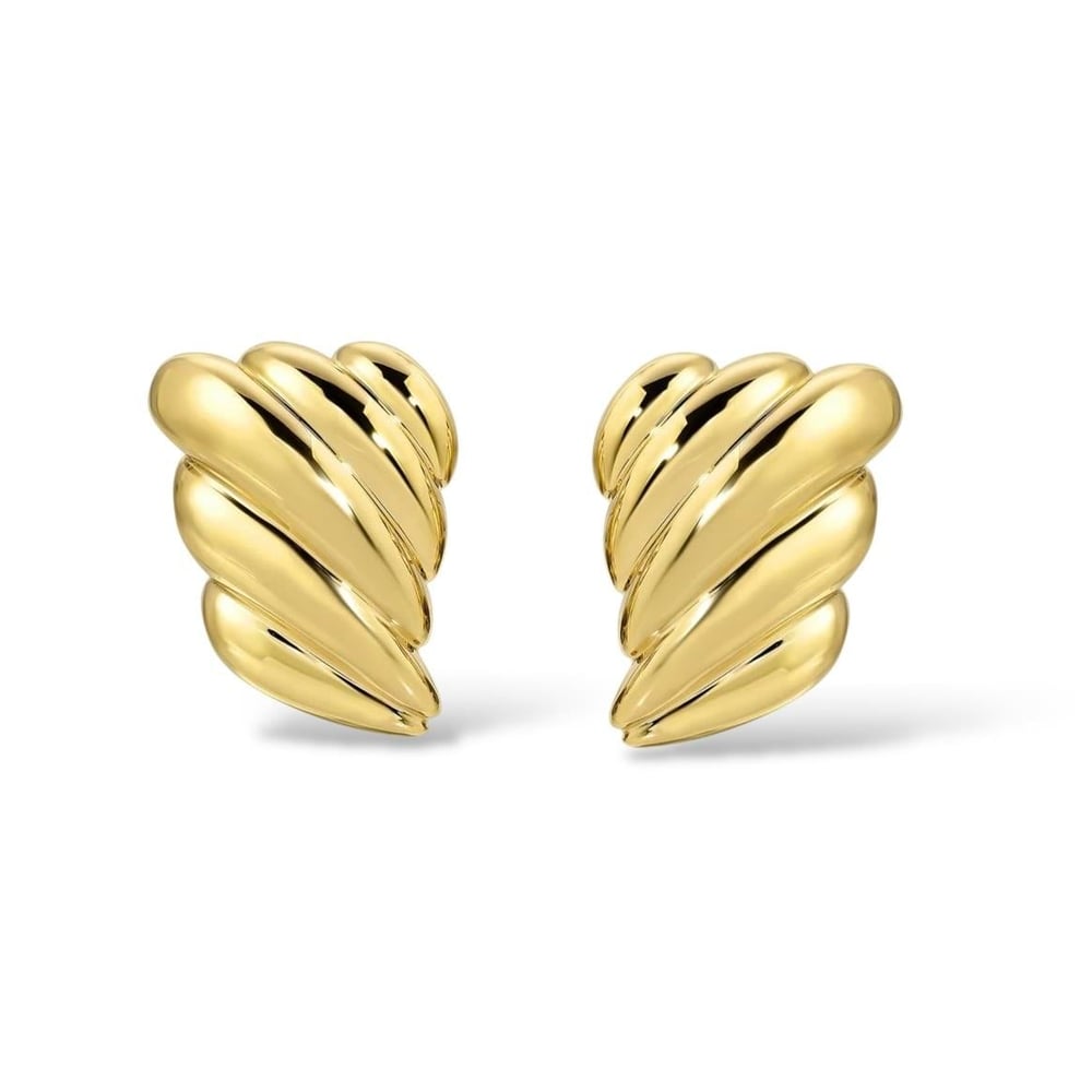 Gold Kruvasan Küpe