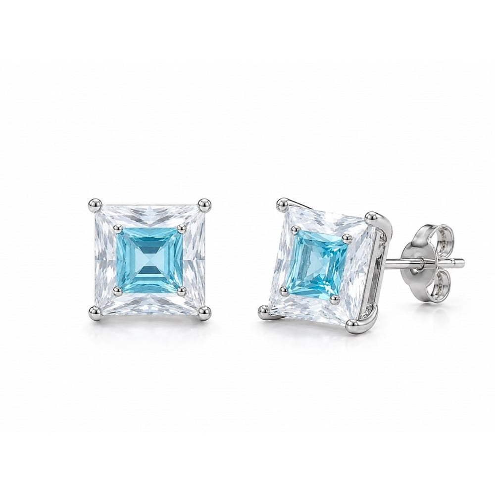 Ice Blue Prenses Küpe