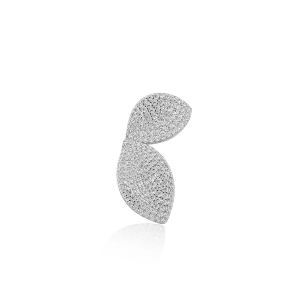 Işıltılı Taşlı Modern Kıkırdak Küpe 