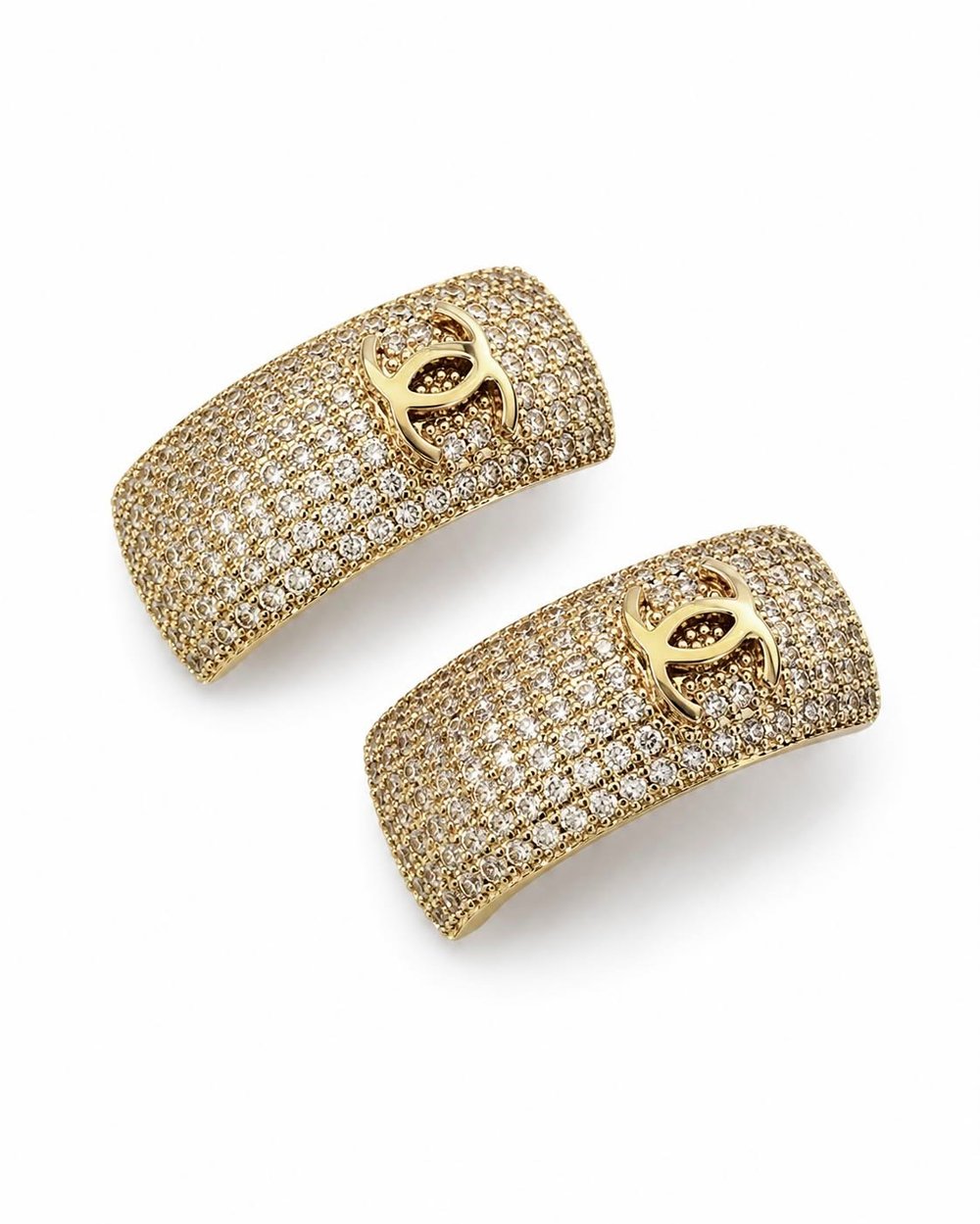 Logolu Gold Küpe