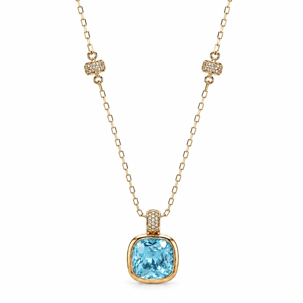 Lumière Cushion Blue
