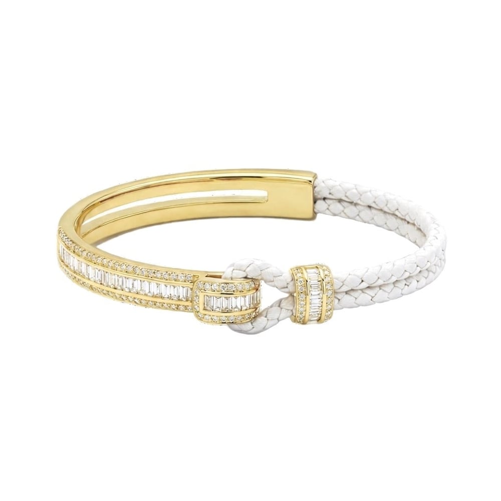 Luxora Knot Beyaz Işıltılı Bileklik