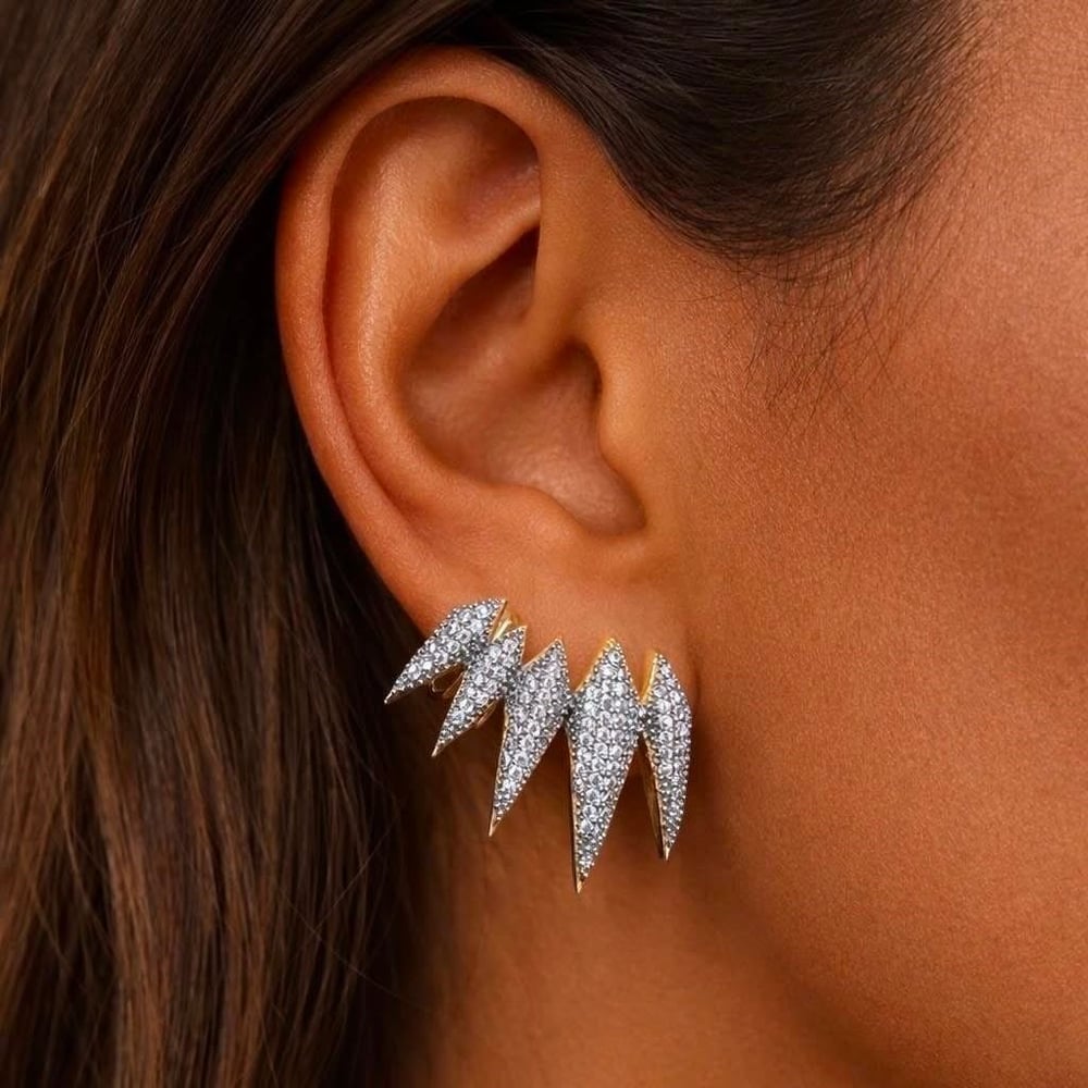 Mix Işıltı İğneli Ear Cuff 