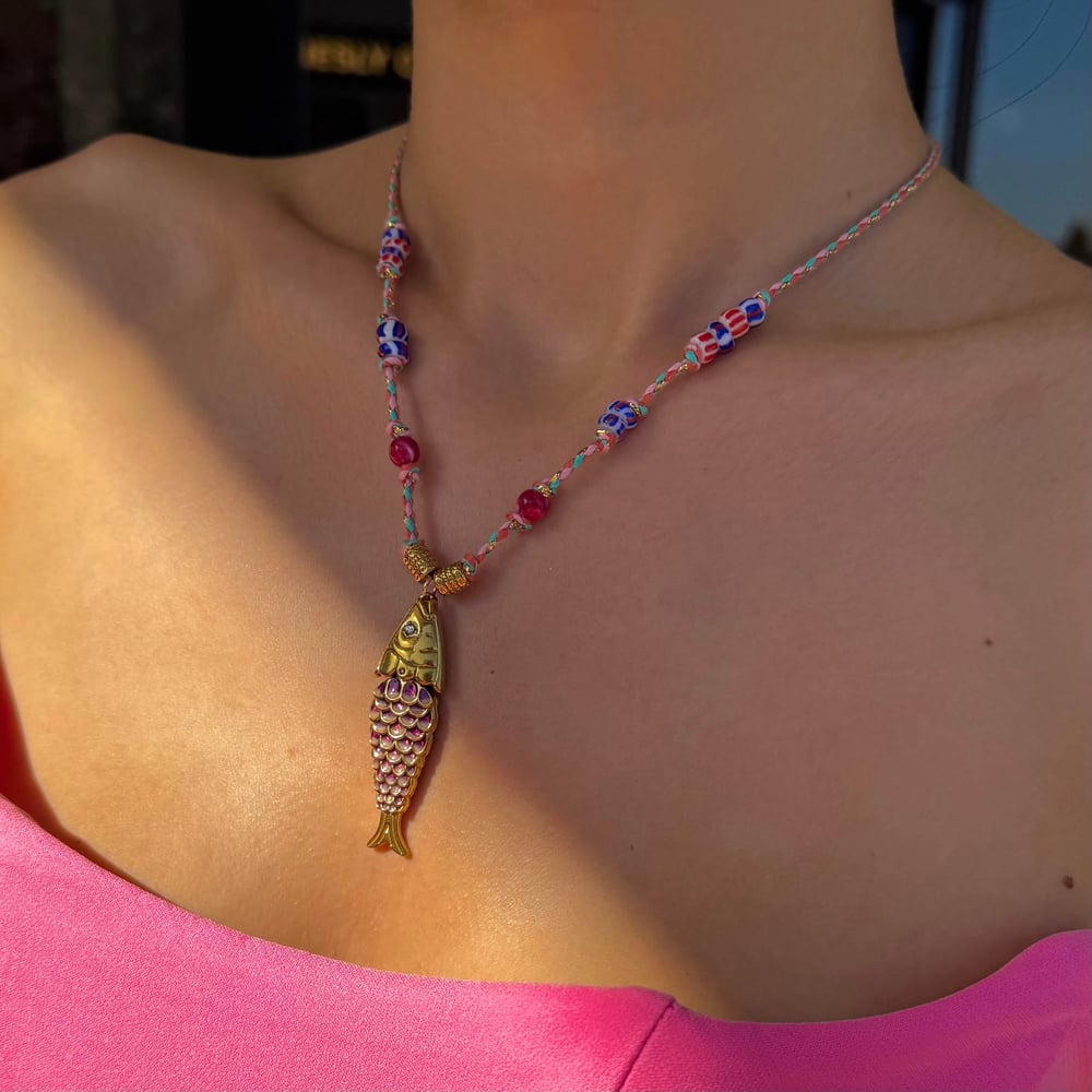 Pink Fish Charm