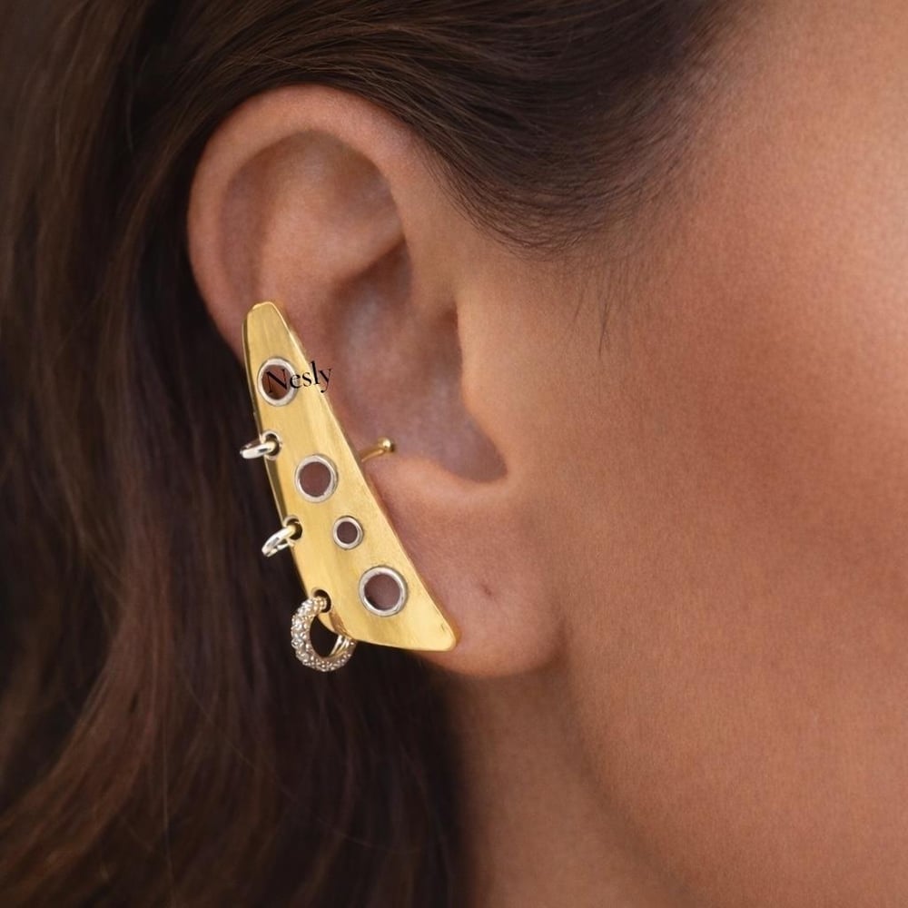 Rain Rock İğneli Ear Cuff Küpe
