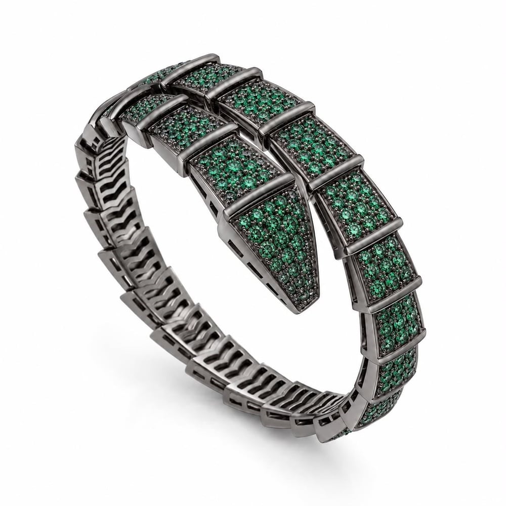 Serpentina Emerald Bileklik | Nesly Özel Koleksiyon