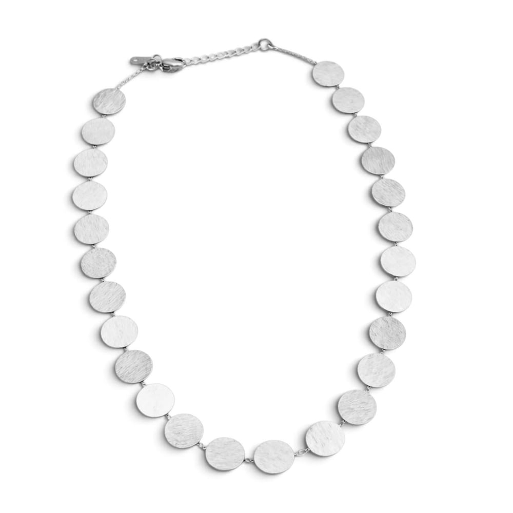 Silver Işıltılı Taşlı Yuvarlak Küpe