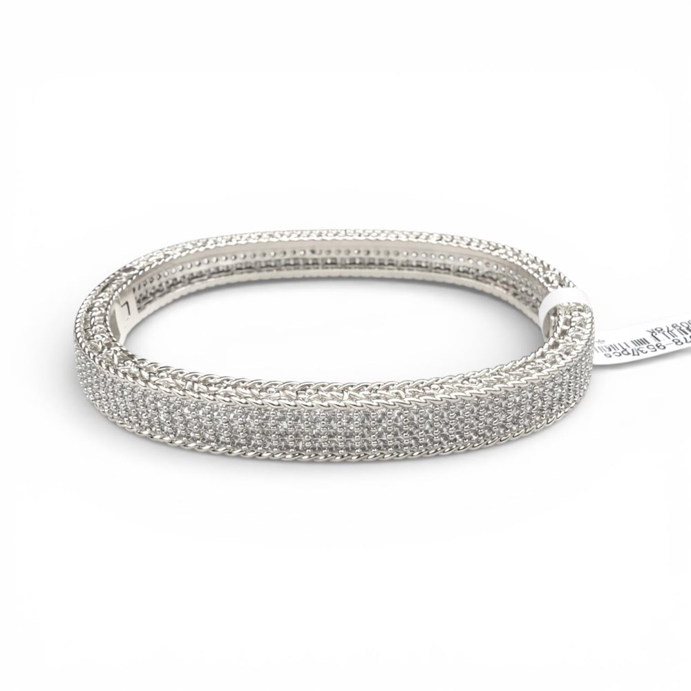 Silver Kare Form Işıltılı KelepBileklik